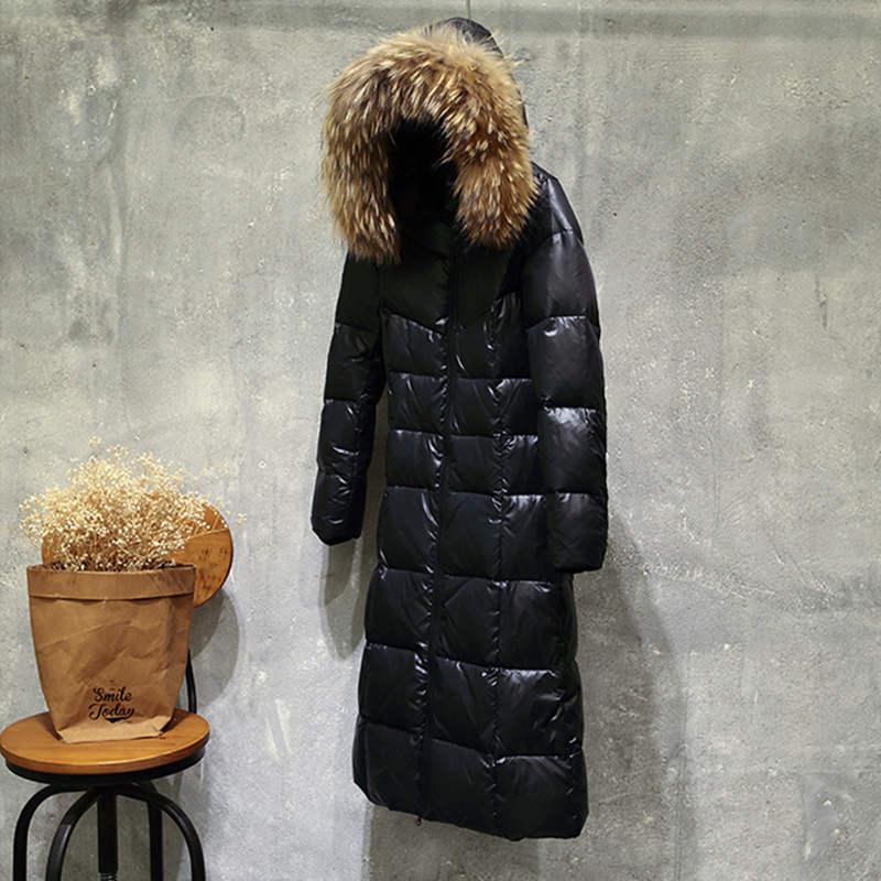 Women' Trench Coats Jaqueta Feminina Inverno Winter Jacket Women Thick Black Gray Duck Down Raccoon Fur Collar Long Parkas Coat 1653
Women' Trench Coats Jaqueta Feminina Inverno Winter Jacket Women Thick Black Gray Duck Down Raccoon Fur Collar Long Parkas Coat 1653