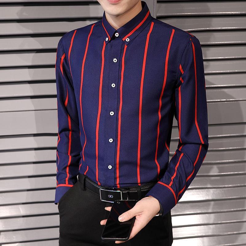 Fashion Handsome TrendStriped Slim Long Sleeve Shirt Men's Silky Sleek Youth Casual Shirts, Black
Fashion Handsome TrendStriped Slim Long Sleeve Shirt Men's Silky Sleek Youth Casual Shirts, Black