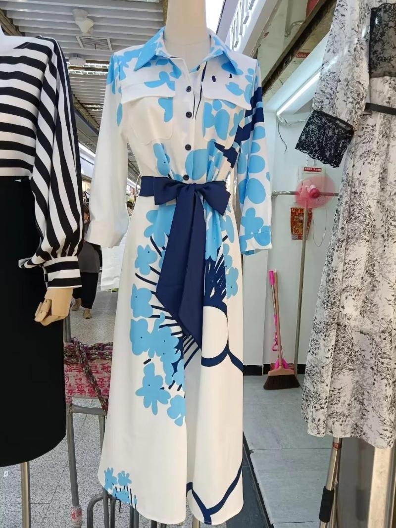 Casual Dresses The European And American Socialite Stripe Splicing International Big Summer Dress Printing Waist Temperament Split Long SkiC, Blue 
Casual Dresses The European And American Socialite Stripe Splicing International Big Summer Dress Printing Waist Temperament Split Long SkiC, Blue