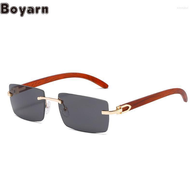 Sunglasses Box Rimless European And American Fashion Ox Horn Cut Edge Glasses Men's Personalized Wood Grain SunglassesSunglasses Kimm22
Sunglasses Box Rimless European And American Fashion Ox Horn Cut Edge Glasses Men's Personalized Wood Grain SunglassesSunglasses Kimm22