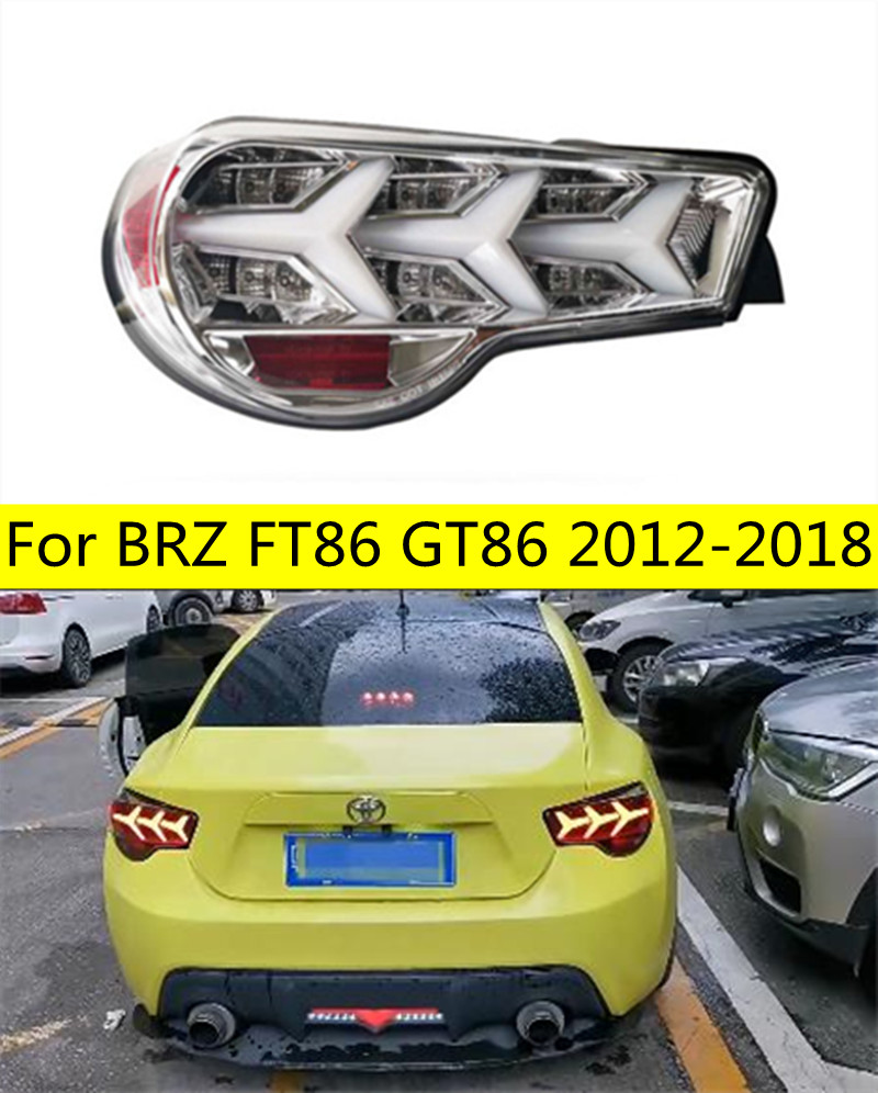 Automobile Tail Lamp For FT86 GT86 LED Tail Light 20 12-20 18 Subaru BRZ Rear Fog Brake Reverse Lighting Accessories