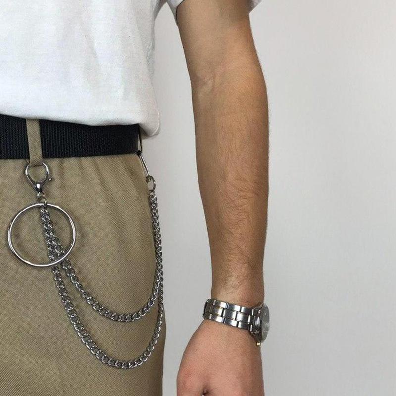 Belts Fashion Multilayer Tassel Geometric Chain Waist Male Women Pants Multi Layer Hiphop Hook Trousers Keychain JewelryBelts, White
Belts Fashion Multilayer Tassel Geometric Chain Waist Male Women Pants Multi Layer Hiphop Hook Trousers Keychain JewelryBelts, White
