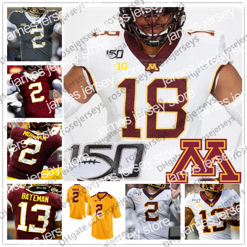 American College Football Wear Custom Minnesota Golden Gophers 2020 Football 0 Rashod Bateman 2 Tanner Morgan 150TH NCAA Jersey Any Number Name White Gray Yellow Red, White with 150th
American College Football Wear Custom Minnesota Golden Gophers 2020 Football 0 Rashod Bateman 2 Tanner Morgan 150TH NCAA Jersey Any Number Name White Gray Yellow Red, White with 150th