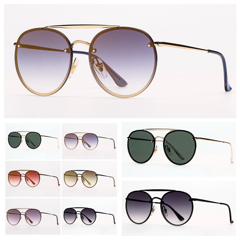 Fashion Round Sunglasses Blaze Double Bridge Sunglass UV Protection Classic Sun Glasses with Leather Case and Colorful stickers
Fashion Round Sunglasses Blaze Double Bridge Sunglass UV Protection Classic Sun Glasses with Leather Case and Colorful stickers