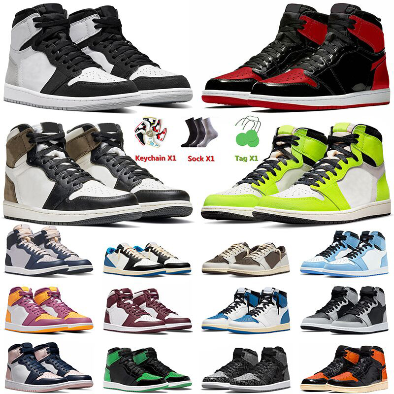 2022 Top Og Jumpman 1 Mens Basketball Shoes High Dark Mochas Bred Patent University Blue Reverse Mocha 1s Men Women Trainers Sneakers 36-47, A55 reverse black toe 36-45
2022 Top Og Jumpman 1 Mens Basketball Shoes High Dark Mochas Bred Patent University Blue Reverse Mocha 1s Men Women Trainers Sneakers 36-47, A55 reverse black toe 36-45