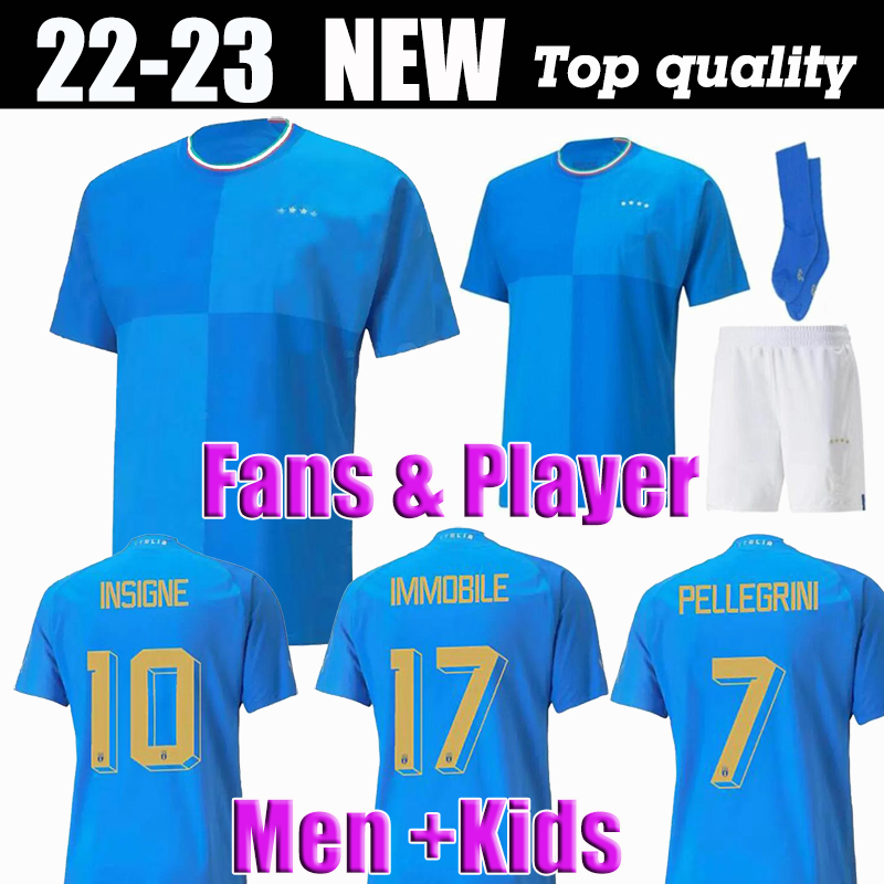 2022 2023 Italia BONUCCI soccer Jersey home 22 23 JORGINHO INSIGNE VERRATTI men kids kit CHIESA BARELLA finals CHIELLINI ItalyS Pellegrini Immobile FOOTBALL SHIRTS
2022 2023 Italia BONUCCI soccer Jersey home 22 23 JORGINHO INSIGNE VERRATTI men kids kit CHIESA BARELLA finals CHIELLINI ItalyS Pellegrini Immobile FOOTBALL SHIRTS