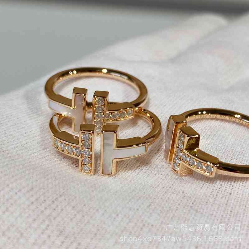 0JD8 T family Sterling Silver High version Rose Gold Diamond double t open ring female letter fashion Fritillaria 18K
0JD8 T family Sterling Silver High version Rose Gold Diamond double t open ring female letter fashion Fritillaria 18K