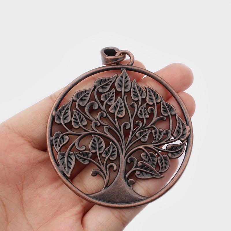 Pendant Necklaces 2Pcs Antique Copper Large Tree Charms For Necklace Jewelry Making 62 80mmPendant
Pendant Necklaces 2Pcs Antique Copper Large Tree Charms For Necklace Jewelry Making 62 80mmPendant