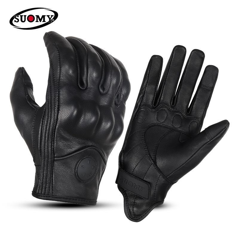 Suomy Leather Gloves Motorcycle Retro Motorcyclist Men Women Vintage Motocross Black Accessories 220812
Suomy Leather Gloves Motorcycle Retro Motorcyclist Men Women Vintage Motocross Black Accessories 220812