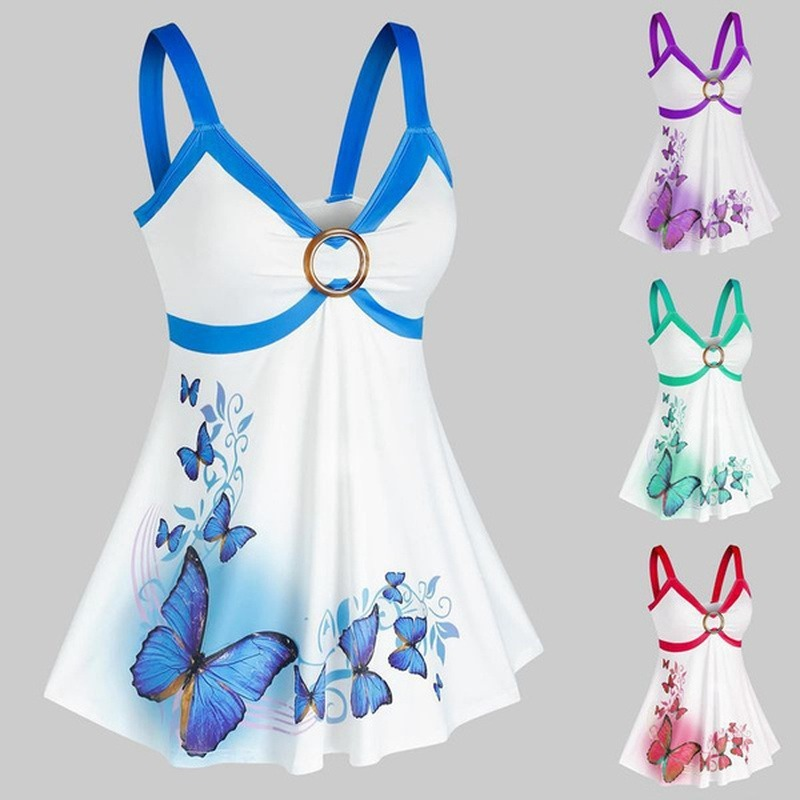 Sexy Tank Tops Women Summer Fashion Sleeveless V-neck Print Top Casual Multi-colored Elegant Ladies O Ring Tanks fashion, Purple
Sexy Tank Tops Women Summer Fashion Sleeveless V-neck Print Top Casual Multi-colored Elegant Ladies O Ring Tanks fashion, Purple