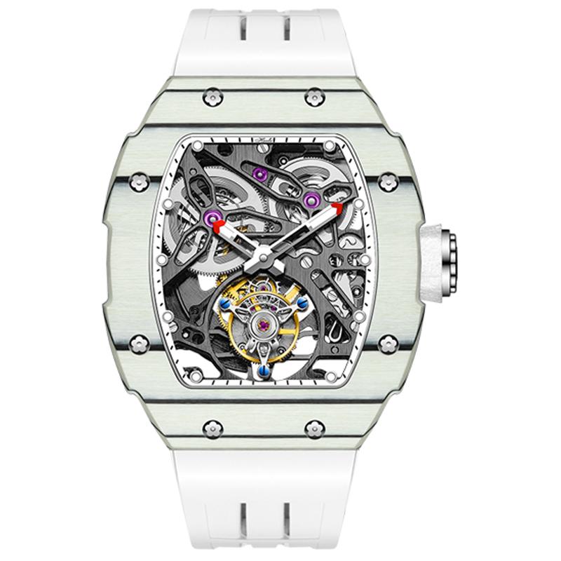 Wristwatches Luxury HAOFA Double Drive Tourbillon Watch Men Automatic Skeleton White Carbon Fiber Bezel Luminous 1901-1Wristwatches, Haofa 1901-1 b
Wristwatches Luxury HAOFA Double Drive Tourbillon Watch Men Automatic Skeleton White Carbon Fiber Bezel Luminous 1901-1Wristwatches, Haofa 1901-1 b
