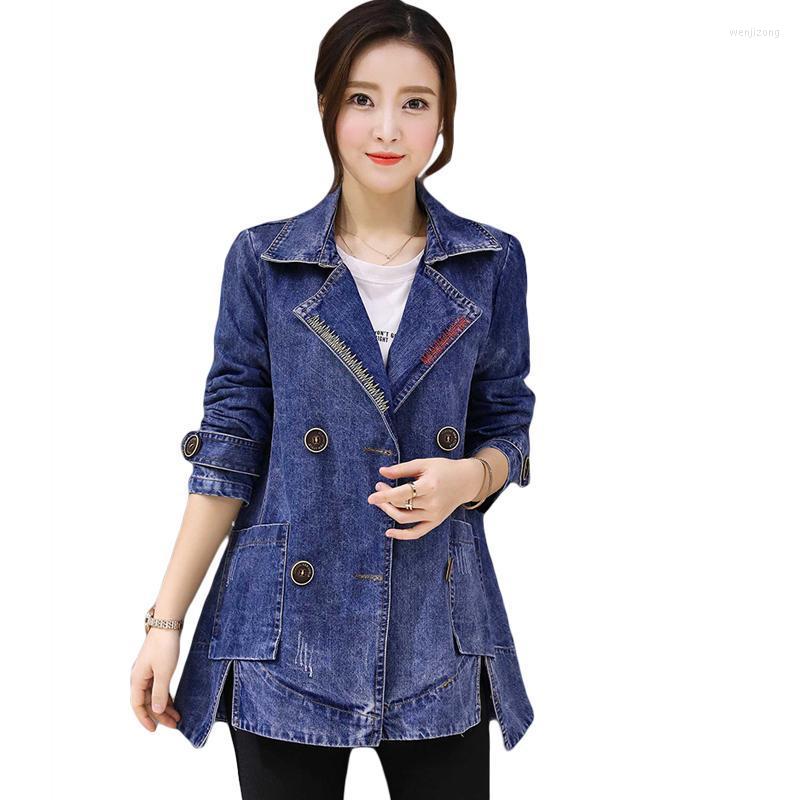 Women' Trench Coats 2022 Spring Autumn Women Denim Coat Female Fashion Double Breasted Jeans Long Caual Outwear Plus Size 4XL CM2229, Photo color
Women' Trench Coats 2022 Spring Autumn Women Denim Coat Female Fashion Double Breasted Jeans Long Caual Outwear Plus Size 4XL CM2229, Photo color