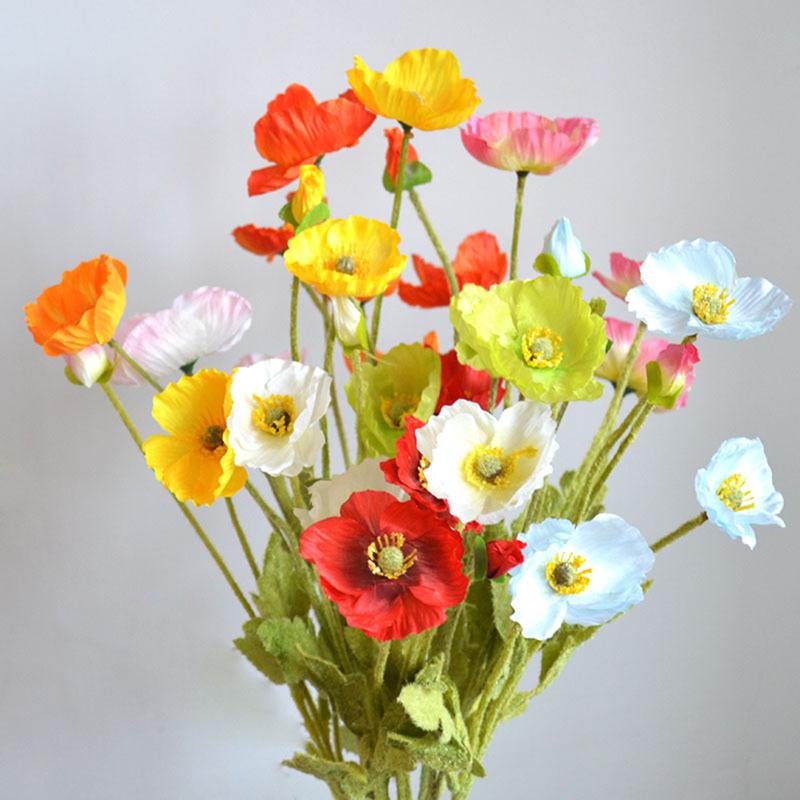 Decorative Flowers & Wreaths Realistic Silk Poppies Simulation Flower Artificial Poppy For Wedding Decoration With Aesthetic Colors Fake Fal, Blue
Decorative Flowers & Wreaths Realistic Silk Poppies Simulation Flower Artificial Poppy For Wedding Decoration With Aesthetic Colors Fake Fal, Blue