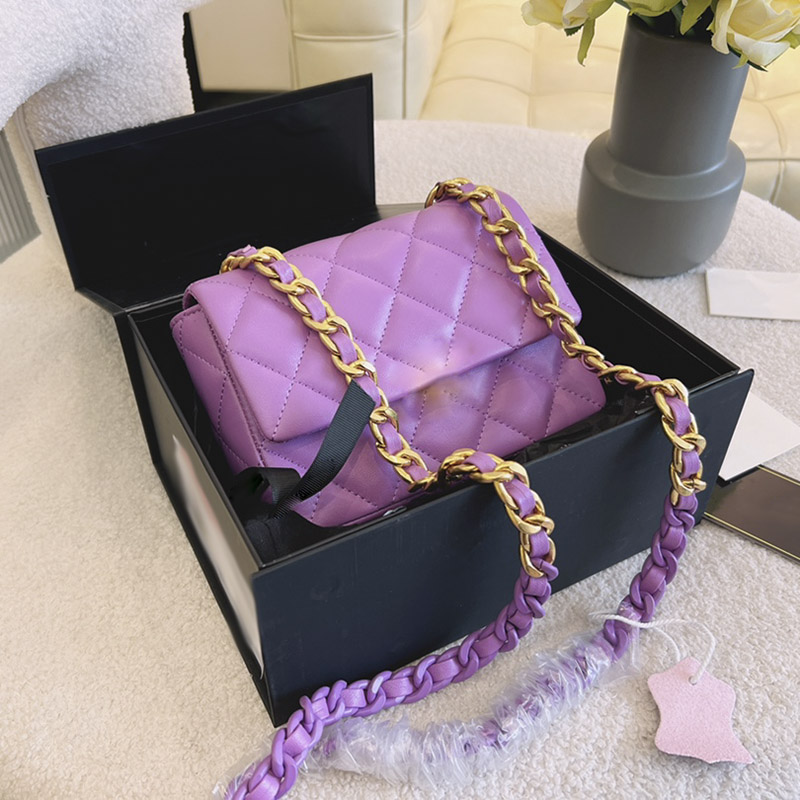 French Flap Mini Designer Bag Luxury Genuine Leather Shoulder Bags Two-tone Thick Chain Gold-Tone Metal Hardware Timeless Diamond Quilting Tote Bags For Women 18cm ZH, Box
French Flap Mini Designer Bag Luxury Genuine Leather Shoulder Bags Two-tone Thick Chain Gold-Tone Metal Hardware Timeless Diamond Quilting Tote Bags For Women 18cm ZH, Box