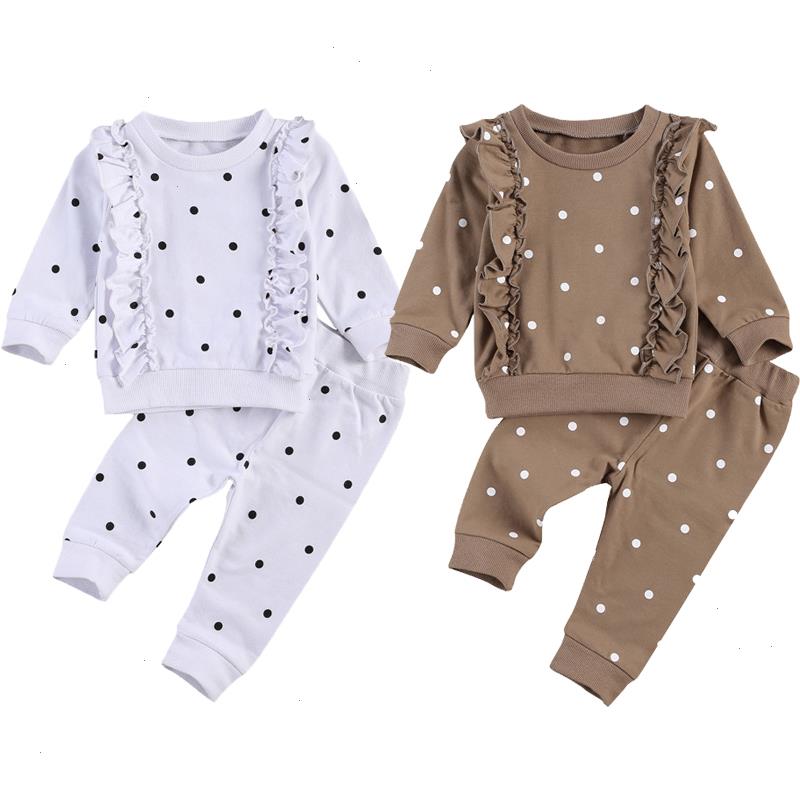 Infant Baby Girls Sets Fall Clothes Long Sleeve Crew Neck Polka Dots Ruffle Tops Pants 2pcs Outfits Set Spring Autumn, White
Infant Baby Girls Sets Fall Clothes Long Sleeve Crew Neck Polka Dots Ruffle Tops Pants 2pcs Outfits Set Spring Autumn, White