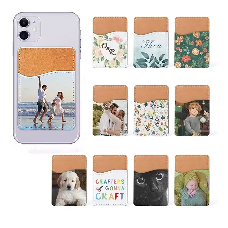 Sublimation Card Holder PU Leather Mobile Phone Back Sticker with Adhesive White Blank Money Pocket Credit Cards Covers Christmas Gift
Sublimation Card Holder PU Leather Mobile Phone Back Sticker with Adhesive White Blank Money Pocket Credit Cards Covers Christmas Gift