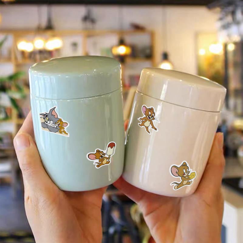 50Pcs/Lot Tom and Jerry Sticker Cats and Mouse 90s Art Print Home Decor Wall Notebook Phone Luggage Laptop Bicycle Scrapbooking Album Decals Stickers