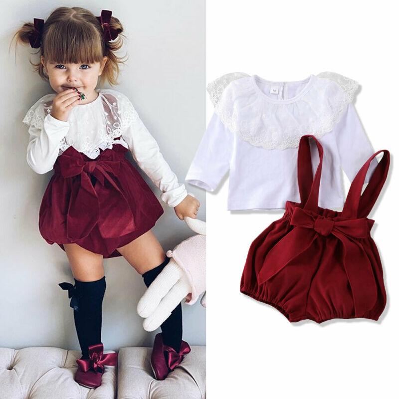 Clothing Sets 2Pcs Born Baby Girl Lovely Outfits Solid Color Lace Ruffle Long Sleeve Tops Suspender Shorts Overalls Summer ClothingClothing, Red
Clothing Sets 2Pcs Born Baby Girl Lovely Outfits Solid Color Lace Ruffle Long Sleeve Tops Suspender Shorts Overalls Summer ClothingClothing, Red