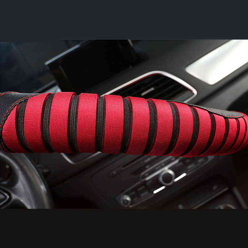 Car Cover Cubre Volante Car Breathable D Shape Steering Wheel Cover Funda Volante Coche Car Assessoires Interior Coprivolante J220808