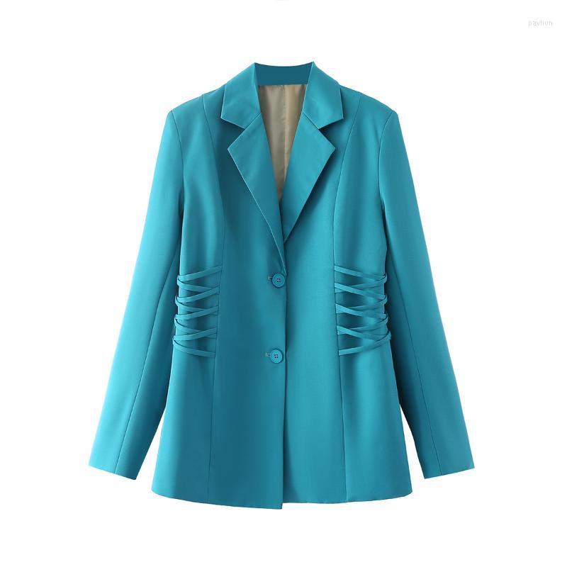Women's Suits & Blazers Spring 2022 Fashion Temperament Commuting European And American Drawstring Solid Color Suit Coat, Blue
Women's Suits & Blazers Spring 2022 Fashion Temperament Commuting European And American Drawstring Solid Color Suit Coat, Blue