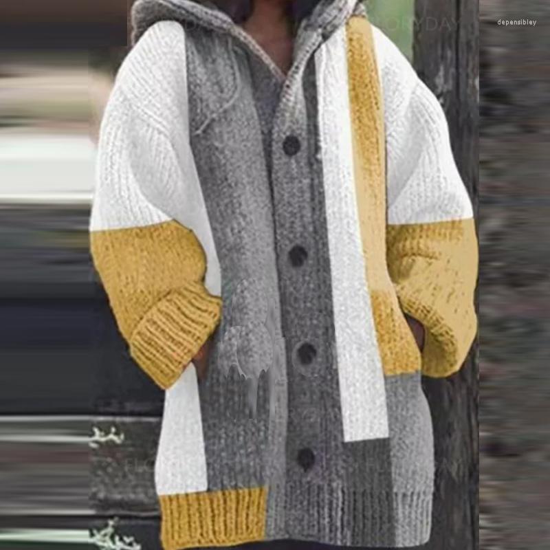 Women's Knits & Tees Cardigan Women Sweater Autumn And Winter Loose Coat Long-sleeved Button Color Matching Thick Line Knitted Depe22, 01 red
Women's Knits & Tees Cardigan Women Sweater Autumn And Winter Loose Coat Long-sleeved Button Color Matching Thick Line Knitted Depe22, 01 red