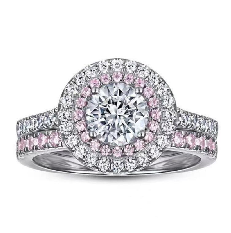 Wedding Rings Silver Engagement For Womens Cubic Zirconia 925 Sterling Lover Couple Ring Marriage Female Memorial Day Jewelry Gift