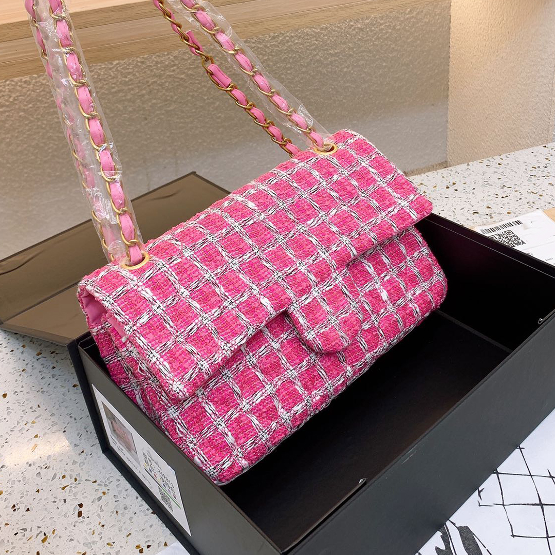 Classic Cf Flap Tweed Crossbody Bags France Brand Top Quality Quilted Matelasse Chain Bag Serial Number Women Shoulder Bag Purse Luxury Designer Handbag Wallet 25CM, 01
Classic Cf Flap Tweed Crossbody Bags France Brand Top Quality Quilted Matelasse Chain Bag Serial Number Women Shoulder Bag Purse Luxury Designer Handbag Wallet 25CM, 01