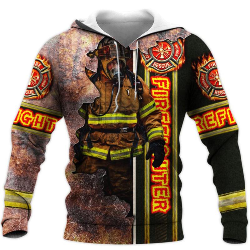 Men' Hoodies & Sweatshirts Men Hoodie Firefighter 3D All Over Printed Long Sleeves Pullover Sweatshirt Harajuku Style Streetwear Zipper Hoo, Sweatshirt-2
Men' Hoodies & Sweatshirts Men Hoodie Firefighter 3D All Over Printed Long Sleeves Pullover Sweatshirt Harajuku Style Streetwear Zipper Hoo, Sweatshirt-2