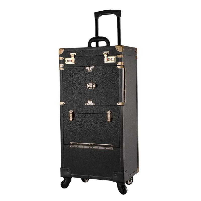 Suitcases Hairdressing Toolbox Retro Trolley Stylist Luggage Hardcore Big Work Box Large Capacity Storage Tool Case
Suitcases Hairdressing Toolbox Retro Trolley Stylist Luggage Hardcore Big Work Box Large Capacity Storage Tool Case