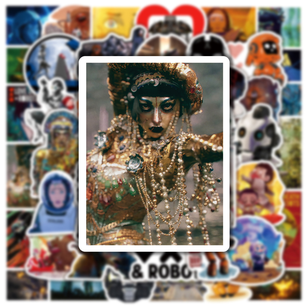 50pcs New Love Death And Robots Cartoon Graffiti Stickers Luggage Laptop Ipad Skateboard Guitar Car Sticker Wholesale