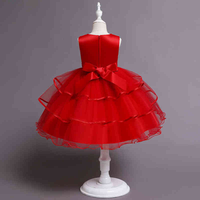 European Style Cute KIds Performance Clothing Children's Cake Wedding Dress Girls Dress Exquisite Princess Tutu Princess Dress Y220510