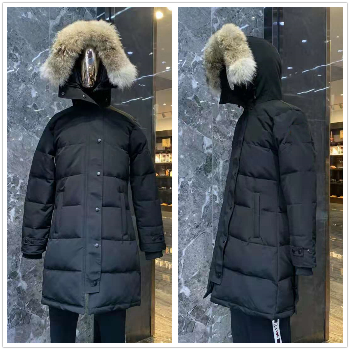 Womens Outerwear Coats Winter outdoor leisure sports down jacket white duck windproof parker long leather collar cap warm real wolf fur stylish classic coat, Photo style and color
Womens Outerwear Coats Winter outdoor leisure sports down jacket white duck windproof parker long leather collar cap warm real wolf fur stylish classic coat, Photo style and color