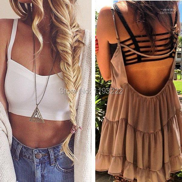 Women's Blouses & Shirts Fashion Women Sexy Cutout Hollow Cross Open Back Padded Wrap Chest Tank Shirt Crop Tops Blouse Vere22, White
Women's Blouses & Shirts Fashion Women Sexy Cutout Hollow Cross Open Back Padded Wrap Chest Tank Shirt Crop Tops Blouse Vere22, White