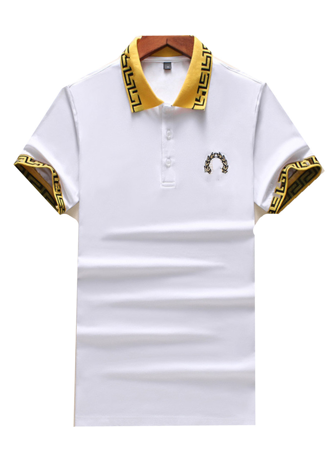Hommes Designer Polo T-shirt Polos Printemps Summer Tactical Golf Golf Grille Poloshirt mâle Mélange Couleur Couleur à manches courtes Hauts Soli