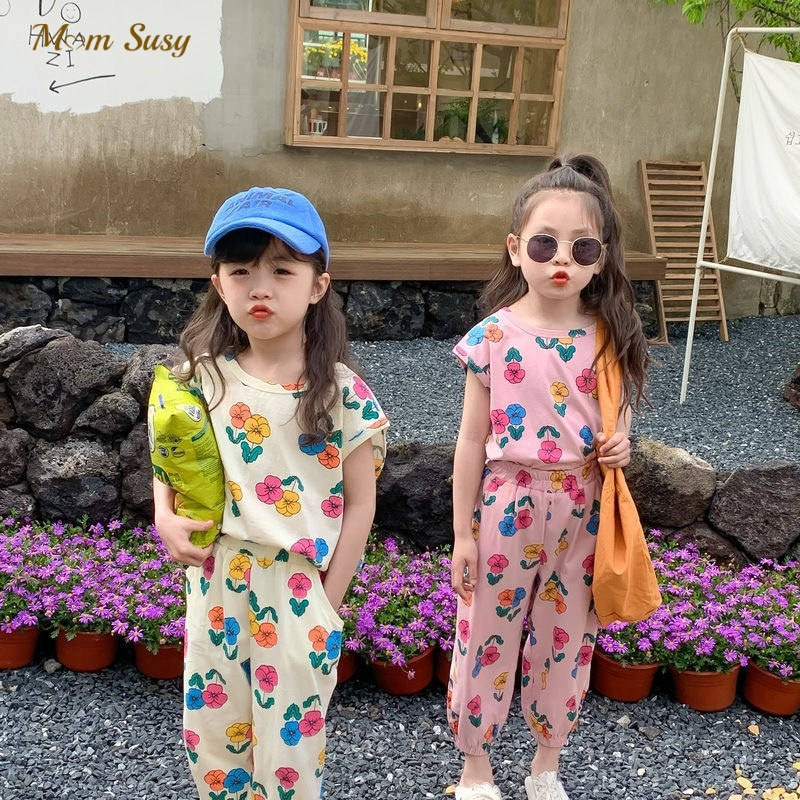 Fashion Baby Girl Flower Cotton Clothes Set Tshirt Pant Infant Toddler Child Casual Floral Outfit Summer Baby Clothes 110Y 220614
Fashion Baby Girl Flower Cotton Clothes Set Tshirt Pant Infant Toddler Child Casual Floral Outfit Summer Baby Clothes 110Y 220614