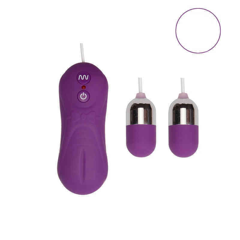 Nxy Eggs Double Egg Skipping Women's 16 Frequency Strong Vibration Double Masturbation Couple Flirting Massage Vibrator 0517