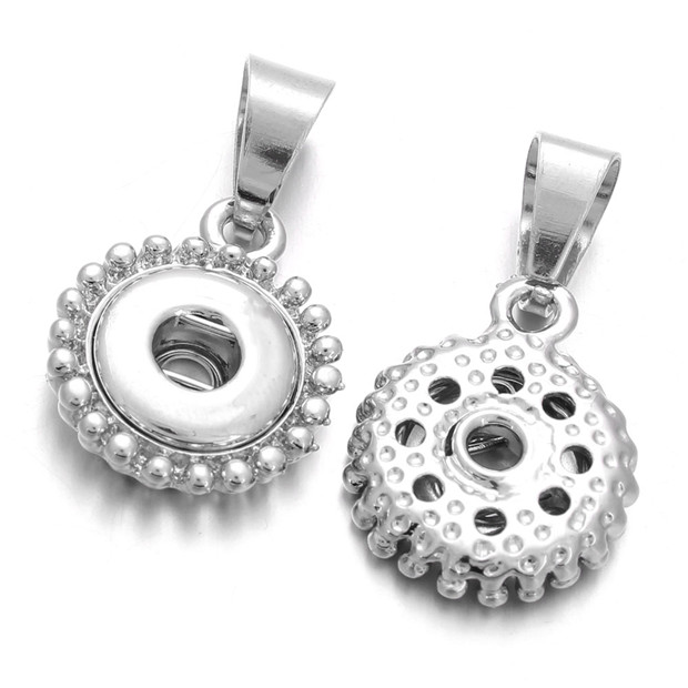 Fashion Silver plated 12mm Snap Button Necklace Necklace For Women Ginger Snaps Buttons Jewelry