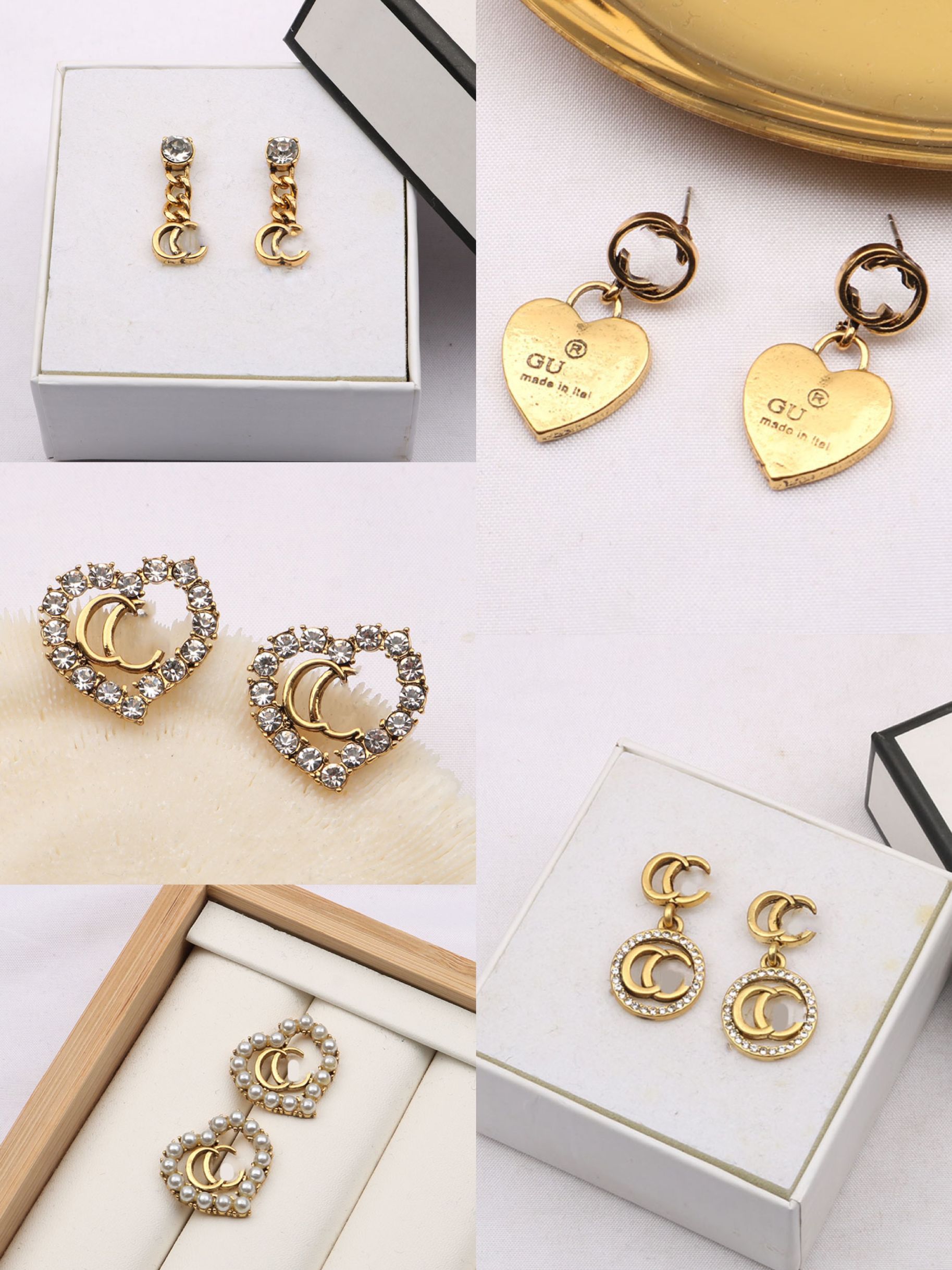 Mixed Simple 18K Gold Plated 925 Silver Luxury Letters Stud Brand Designers Geometric Famous Women Round Crystal Rhinestone Pearl Earring Wedding Party Jewelry
Mixed Simple 18K Gold Plated 925 Silver Luxury Letters Stud Brand Designers Geometric Famous Women Round Crystal Rhinestone Pearl Earring Wedding Party Jewelry