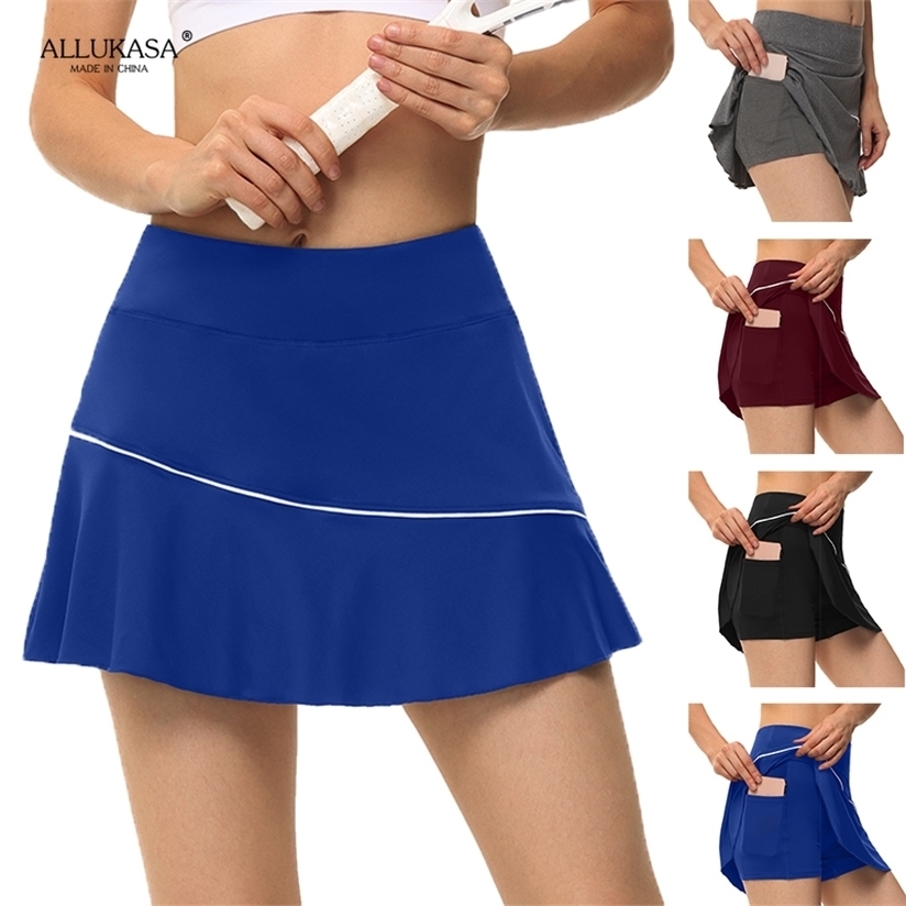 Allukasa Golf Sport Einfarbig Workout Volleyball S-5XL Tennis Running Skort Skirt Athletic Yoga Athletisch Fitness Skirts 220322, Sailorblue - white
Allukasa Golf Sport Einfarbig Workout Volleyball S-5XL Tennis Running Skort Skirt Athletic Yoga Athletisch Fitness Skirts 220322, Sailorblue - white