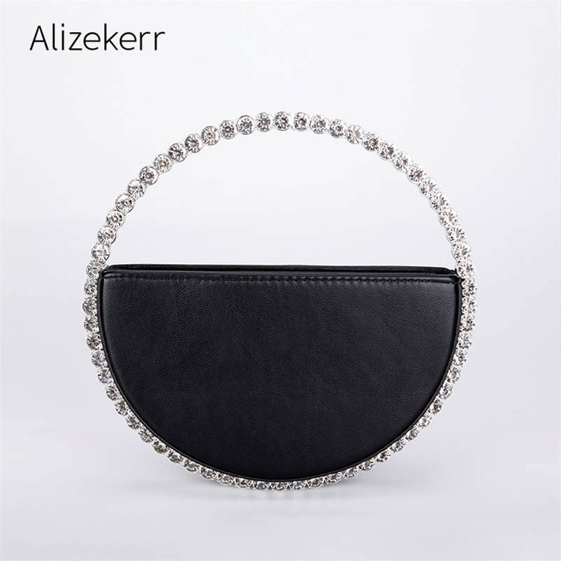Colour Diamond Circular Evening Bag Women Round Handle rhinestones Dinner Clutch Purse Ladies Half Moon Handbag Fashion 220809, White diamond white
Colour Diamond Circular Evening Bag Women Round Handle rhinestones Dinner Clutch Purse Ladies Half Moon Handbag Fashion 220809, White diamond white