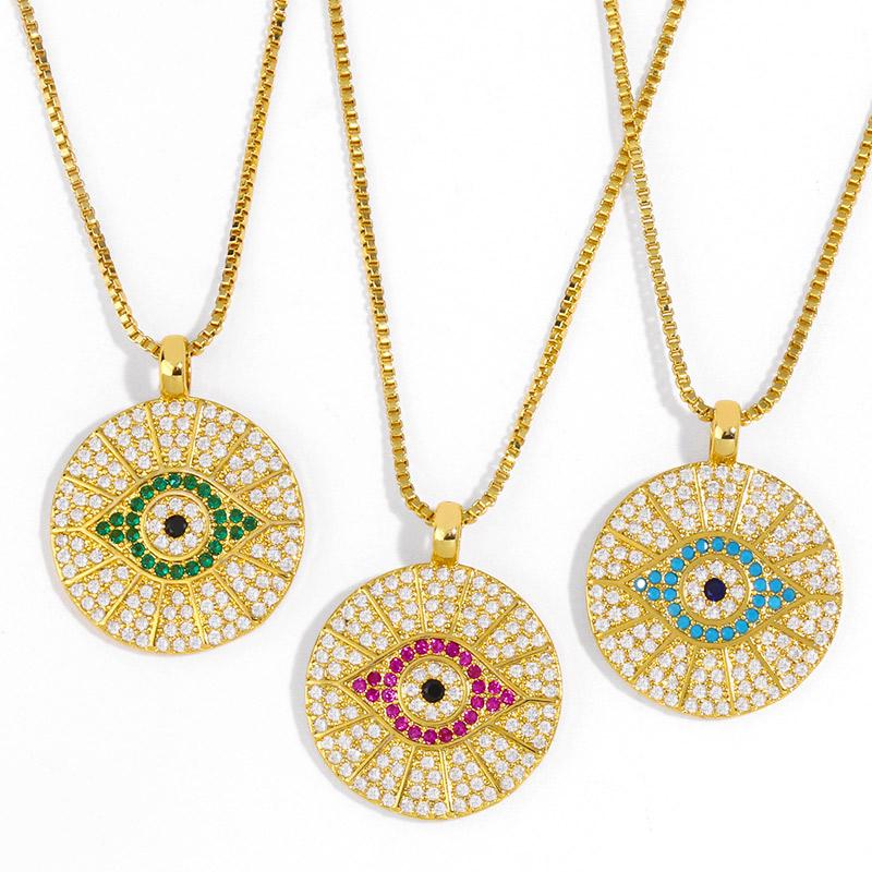 Pendant Necklaces Bohemian Rainbow Necklace Mix Color Cubic Zirconia Women Jewelry Enamel Paint Devil's Eye Chocker Collares De ModaPend
Pendant Necklaces Bohemian Rainbow Necklace Mix Color Cubic Zirconia Women Jewelry Enamel Paint Devil's Eye Chocker Collares De ModaPend