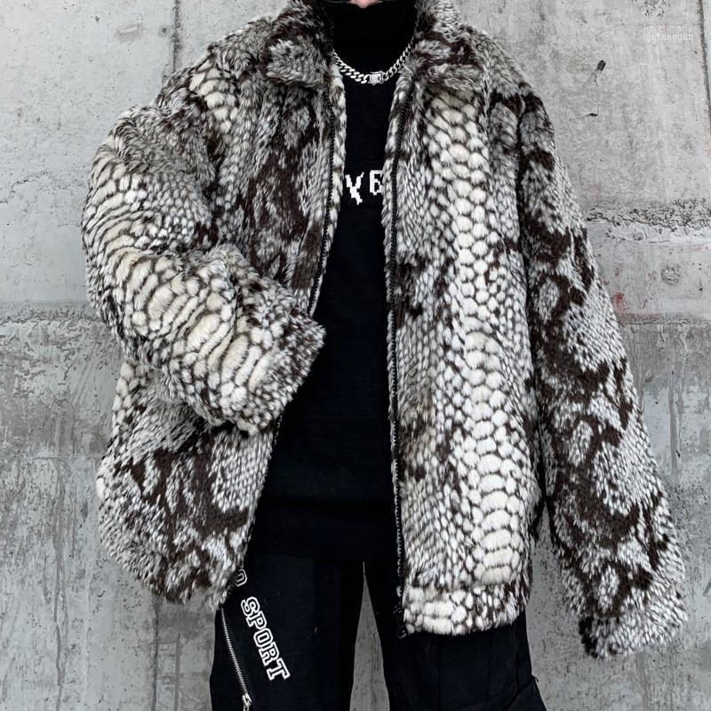 Men's Down & Parkas 2022 Winter Streetwear Fashion Hip-hop Snake Print Imitation Fur Plush Warm Cotton Jacket Male Korean Long-sleeved Outer
Men's Down & Parkas 2022 Winter Streetwear Fashion Hip-hop Snake Print Imitation Fur Plush Warm Cotton Jacket Male Korean Long-sleeved Outer