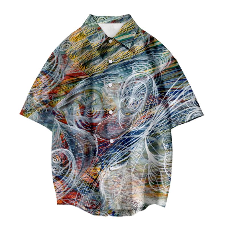 Men's Casual Shirts Fashion Summer Shirt Abstract Painting Influencer Short Trend Men 3D Digital Printing Turndown Collar
Men's Casual Shirts Fashion Summer Shirt Abstract Painting Influencer Short Trend Men 3D Digital Printing Turndown Collar