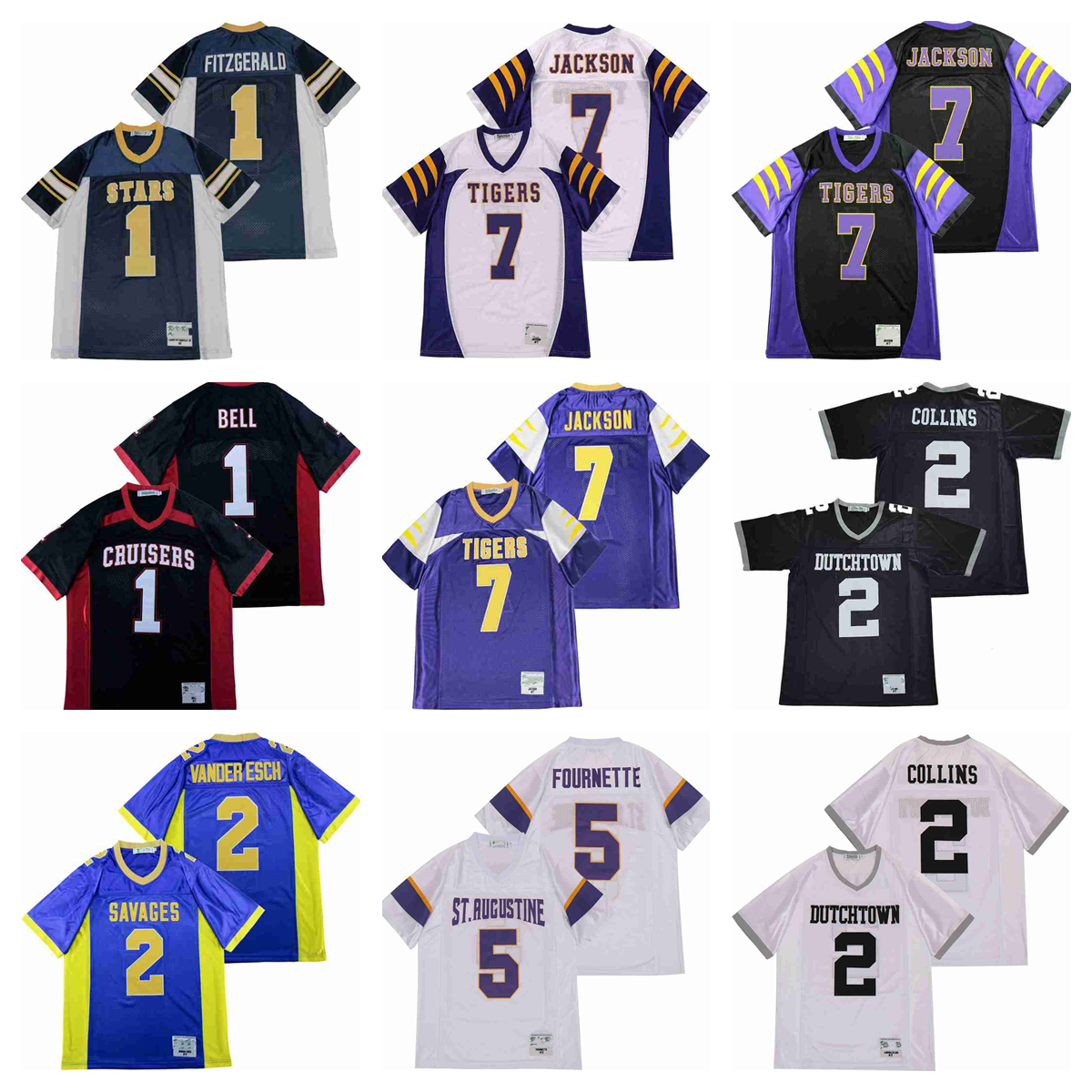 Movie Football Jerseys 2 Landon Collins Leighton Vander 1 Larry Fitzgerald Leveon Bell 7 Lamar Jackson Esch high school Stitched Jersey, As picture
Movie Football Jerseys 2 Landon Collins Leighton Vander 1 Larry Fitzgerald Leveon Bell 7 Lamar Jackson Esch high school Stitched Jersey, As picture
