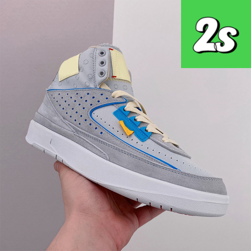 Men women 2 2s basketball shoes OG SP UNLA Grey Fog Rattan designer sneaker high fashion outdoor sneakers top mens sports trainers US 5.5-11, Sp unla rattan
Men women 2 2s basketball shoes OG SP UNLA Grey Fog Rattan designer sneaker high fashion outdoor sneakers top mens sports trainers US 5.5-11, Sp unla rattan