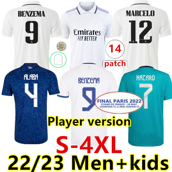 S-4XL BENZEMA soccer jersey 21 22 23 finals champions football VINI JR CAMAVINGA ALABA HAZARD ASENSIO MODRIC KROOS VALVERDE REAL MADRIDS camiseta men kids uniforms, 22/23 home player
S-4XL BENZEMA soccer jersey 21 22 23 finals champions football VINI JR CAMAVINGA ALABA HAZARD ASENSIO MODRIC KROOS VALVERDE REAL MADRIDS camiseta men kids uniforms, 22/23 home player