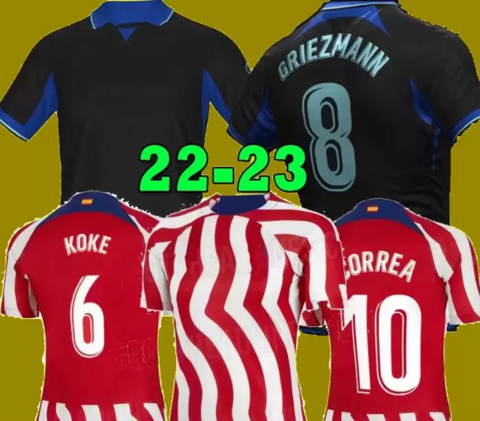 21 22 23 JOAO FELIX Soccer Jerseys home AWAY BLACK GRIEZMANN CUNHA 2022 2023 M. Llorente CORREA KOKE Camiseta CARRASCO kit Football Shirt Atletico Madrids, Red
21 22 23 JOAO FELIX Soccer Jerseys home AWAY BLACK GRIEZMANN CUNHA 2022 2023 M. Llorente CORREA KOKE Camiseta CARRASCO kit Football Shirt Atletico Madrids, Red