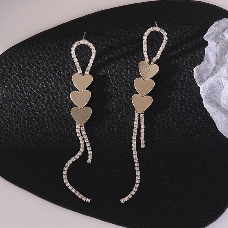 Clip-on & Screw Back Fashion Women Tassels Drop Earrings Heart Shape Rhinestones Elegant Girl 2022 Trendy Jewelry For Gift Party DatingClip-
Clip-on & Screw Back Fashion Women Tassels Drop Earrings Heart Shape Rhinestones Elegant Girl 2022 Trendy Jewelry For Gift Party DatingClip-