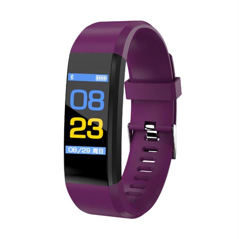 115Plus Bracelet Heart Rate Blood Pressure Smart Band Fitness Tracker Smartband Wristband For Fitbits Watch Wristbands220Z7823929