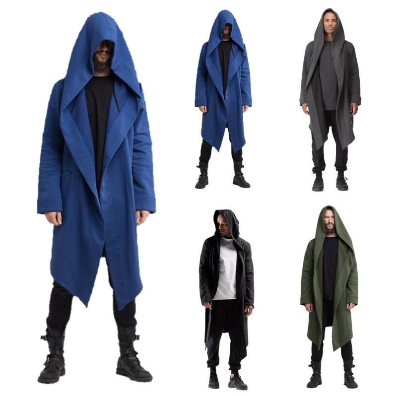 Men's Jackets Steampunk Cape Cloak Men Autumn Long Sleeve Jacket Windbreaker Hooded Cardigan Trench Winter Cool Coat, Black
Men's Jackets Steampunk Cape Cloak Men Autumn Long Sleeve Jacket Windbreaker Hooded Cardigan Trench Winter Cool Coat, Black